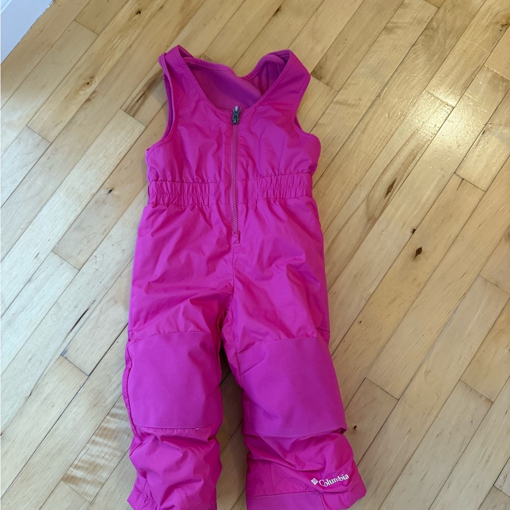 Columbia Fuchsia Snow Bib
